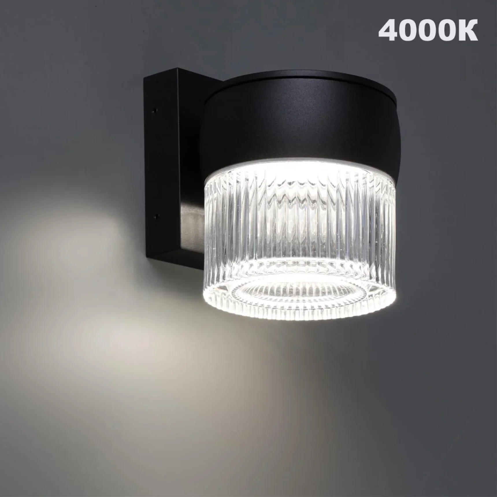 359717 STREET NT25 718 черный Светильник ландшафтный с переключателем цв. температуры IP65 LED 8W 100-240V 2700К/3200К/4000К ESTIMA