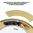 359733 STREET NT25 780 золото матовое Светильник ландшафтный с переключ. цв. температуры и мощности LED IP65 20/25/30W 180-265V 2700К\3200К\4000К OPAL