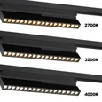 359736 PORT NT25 240 черный Светильник однофазный двухжильный трековый с переключ. цв. температуры IP20 LED 12W 180-265V 2700К/3200К/4000К EOS