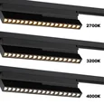 359743 PORT NT25 256 черный Светильник однофазный трехжильный трековый с переключ. цв. температуры IP20 LED 18W 180-265V 2700К/3200К/4000К EOS