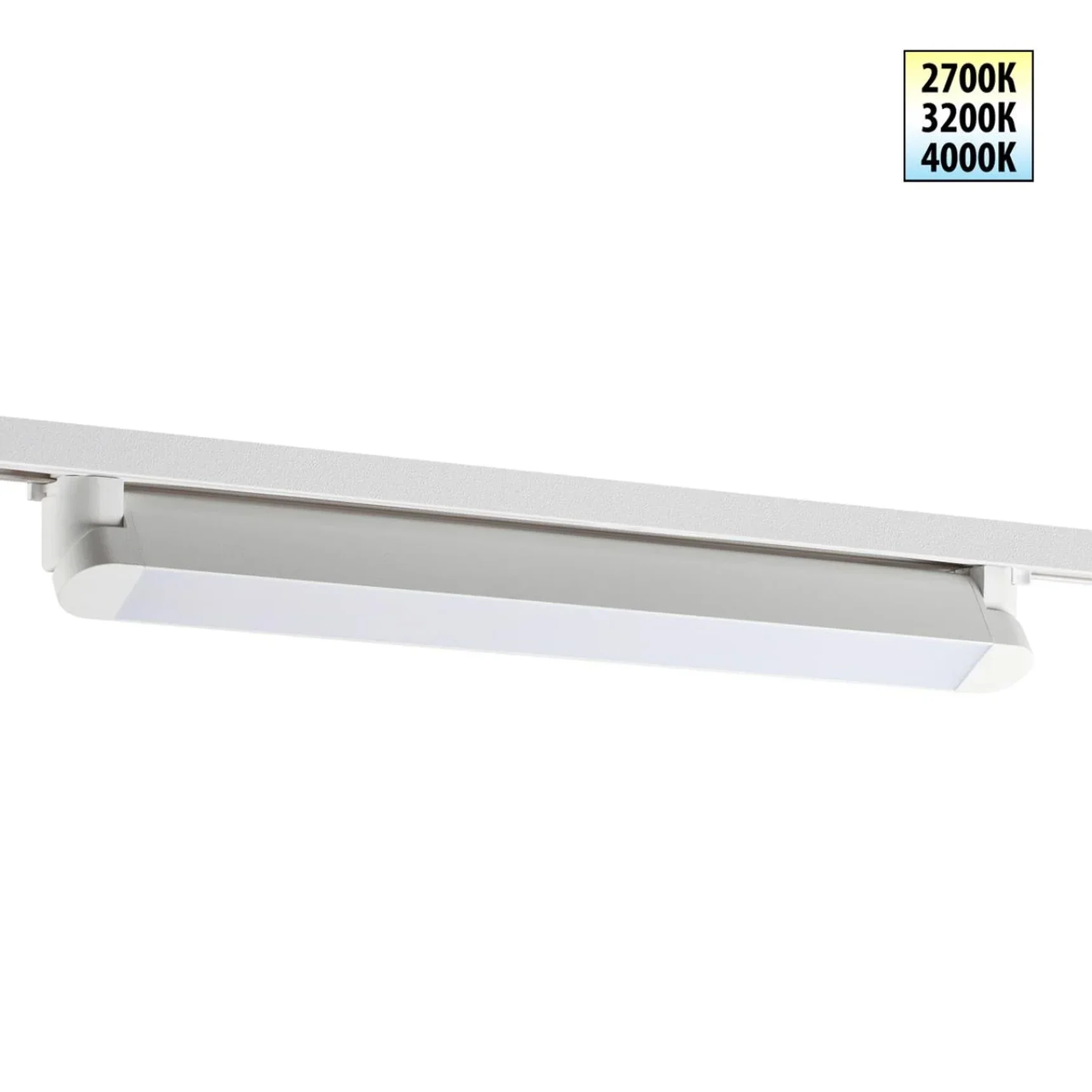 359794 PORT NT25 236 белый Светильник однофазный двухжильный трековый с переключ. цв. температуры IP20 LED 24W 180-265V 2700К/3200К/4000К ITER