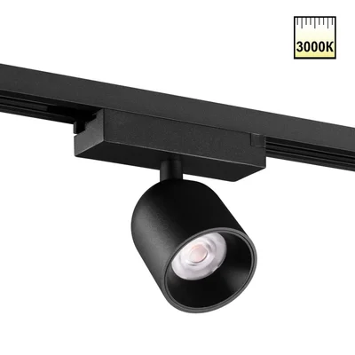 359803 PORT NT25 246 черный Светильник трековый однофазный двухжильный IP20 LED 10W 180-265V 3000К SOLETTE