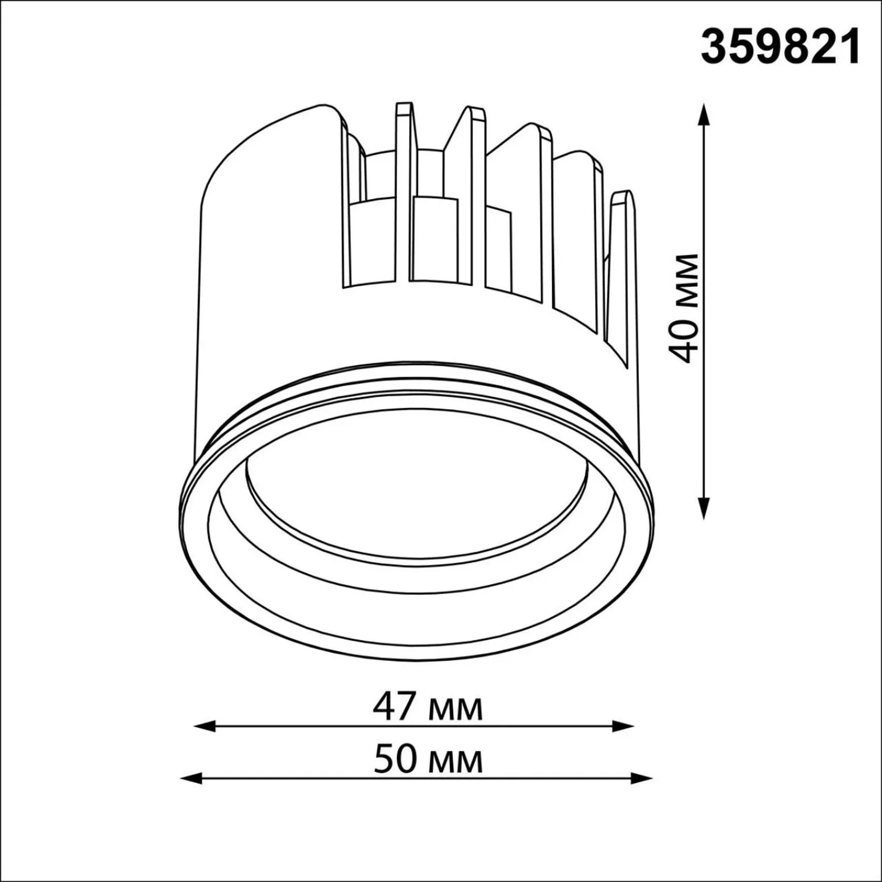 359821 DIOD NT25 492 белый Модуль светодиодный с переключ. цв. температуры и мощности IP20 LED 6/8/10W 180-265V 2700К\3200К\4000К MOD