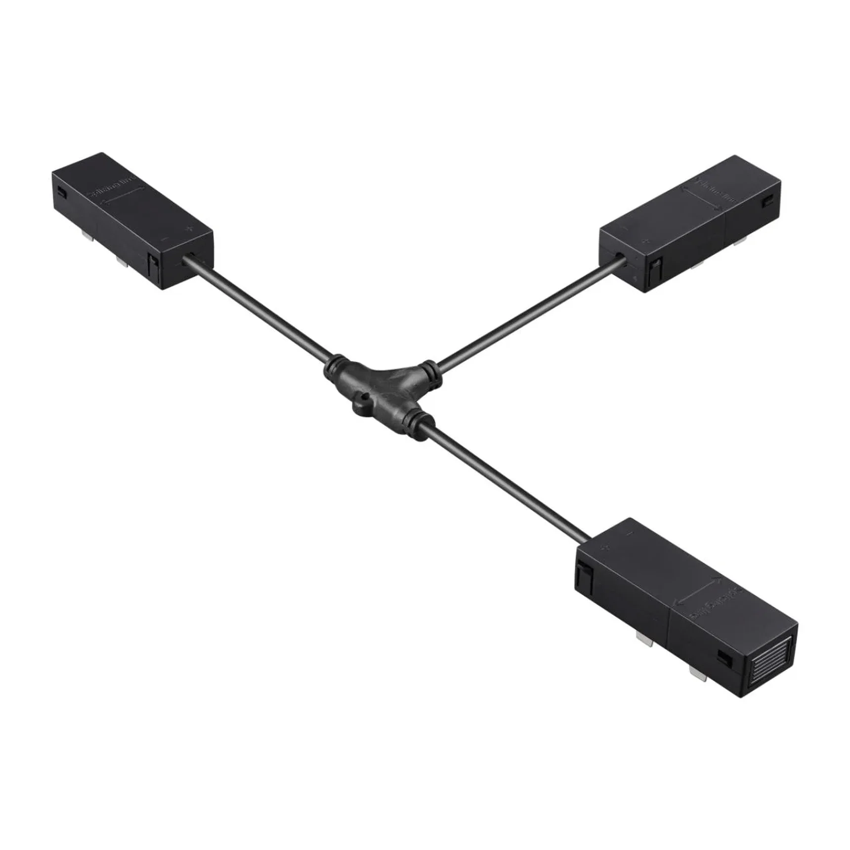 135314 PORT NT25 206 черный Гибкий токопроводящий соединитель "T" IP20 90-240V VECTOR