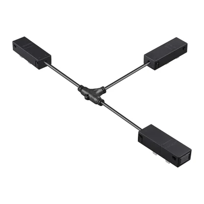 135314 PORT NT25 206 черный Гибкий токопроводящий соединитель "T" IP20 90-240V VECTOR