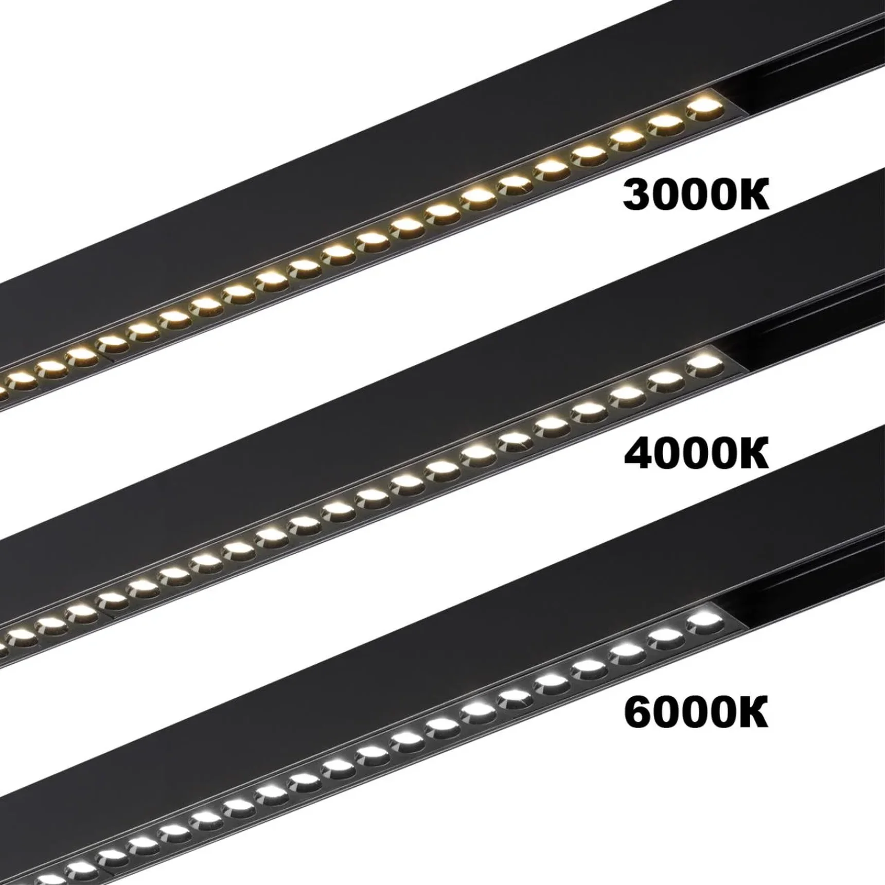 359932 PORT NT25 208 черный Трековый светильник с переключ. цв. темпер. IP20 LED 3000К\4000К\6000К 24W 90-240V VECTOR