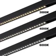 359934 PORT NT25 208 черный Трековый светильник с переключ. цв. темпер. IP20 LED 3000К\4000К\6000К 30W 90-240V VECTOR