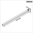 359940 PORT NT25 208 черный Трековый светильник с переключ. цв. темпер. IP20 LED 3000К\4000К\6000К 30W 90-240V VECTOR