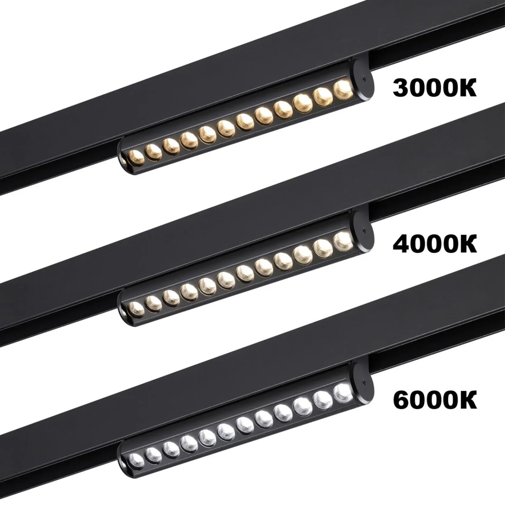 359946 PORT NT25 214 черный Трековый светильник с переключ. цв. темпер. IP20 LED 3000К\4000К\6000К 10W 90-240V VECTOR