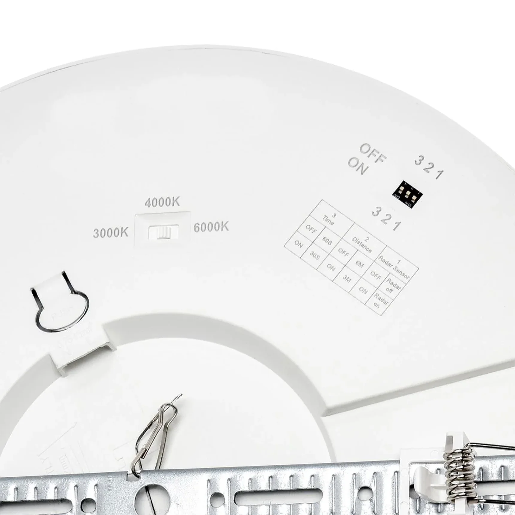 7790/24L MITRA LED SN 000 Светильник пластик/белый LED 24Вт 3000/4000/6500К D300 IP44 CCT/датчик движения NEBULA WHITE