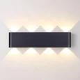 7191/8WL HIGHTECH ODL27 Настенный светильник черный браш./металл IP20 LED 8W 3000K 220V MAGNUM