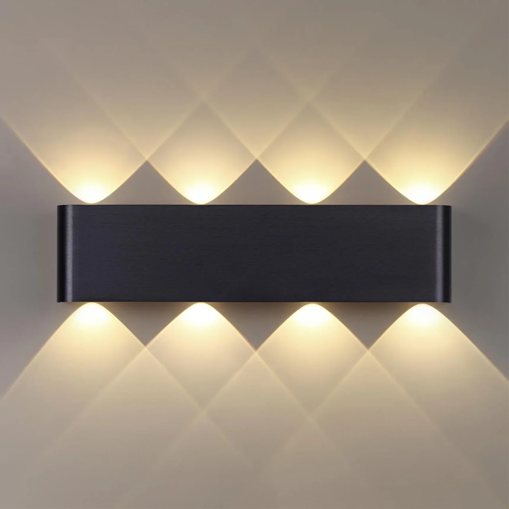 7191/8WL HIGHTECH ODL27 Настенный светильник черный браш./металл IP20 LED 8W 3000K 220V MAGNUM