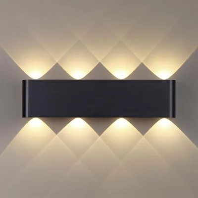 7191/8WL HIGHTECH ODL27 Настенный светильник черный браш./металл IP20 LED 8W 3000K 220V MAGNUM