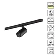 359901 PORT NT26 000 черный Светильник трековый однофазный двухжильный IP20 LED 10W 220-240V 3000К SELENE
