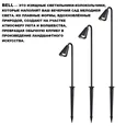371060 STREET NT26 000 черный Светильник грунтовый IP65 GU10 max 35W 220-240V BELL