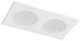 012826 Рамка (светильник) PVC д/LED-модулей 941хх и LED-ламп D50мм PIANO 2x QUAD БЕЛЫЙ IP65