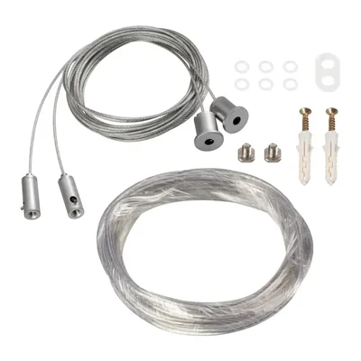 Подвес токопроводящий ARL-2x2m Set SILVER (Pad 9x2mm, 2x18AWG) (Arlight, провод 2x0.75) 019391(1) 019391(1)