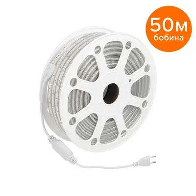 Светодиодная лента герметичная WOLTA WLS-220V-2835-10W/4000/S120 220В SMD2835 120led/м 10Вт/м 750лм/м 4000К IP65