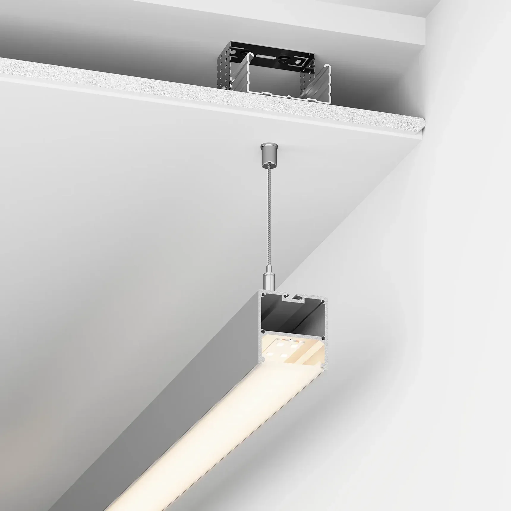 Профиль с экраном SL-LINE-5050-2500 ANOD+OPAL (Arlight, Алюминий) 020467 020467