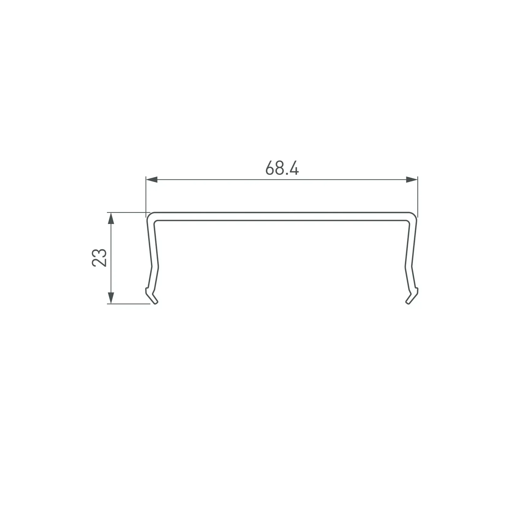 Экран SL-W68-2500 OPAL (Arlight, Пластик) 020485