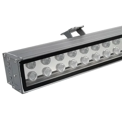 Светодиодный прожектор AR-LINE-1000XL-54W-24V RGB (Grey, 30 deg, DMX512) (Arlight, Закрытый) 023638 023638 | Выводится из поставок