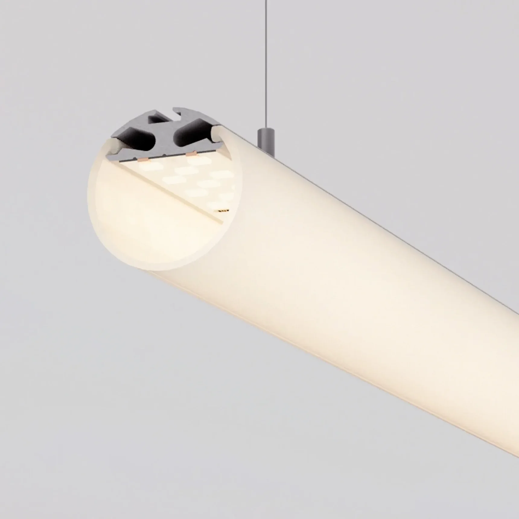 Профиль ROUND-D30-2000 ANOD (Arlight, Алюминий) 023860