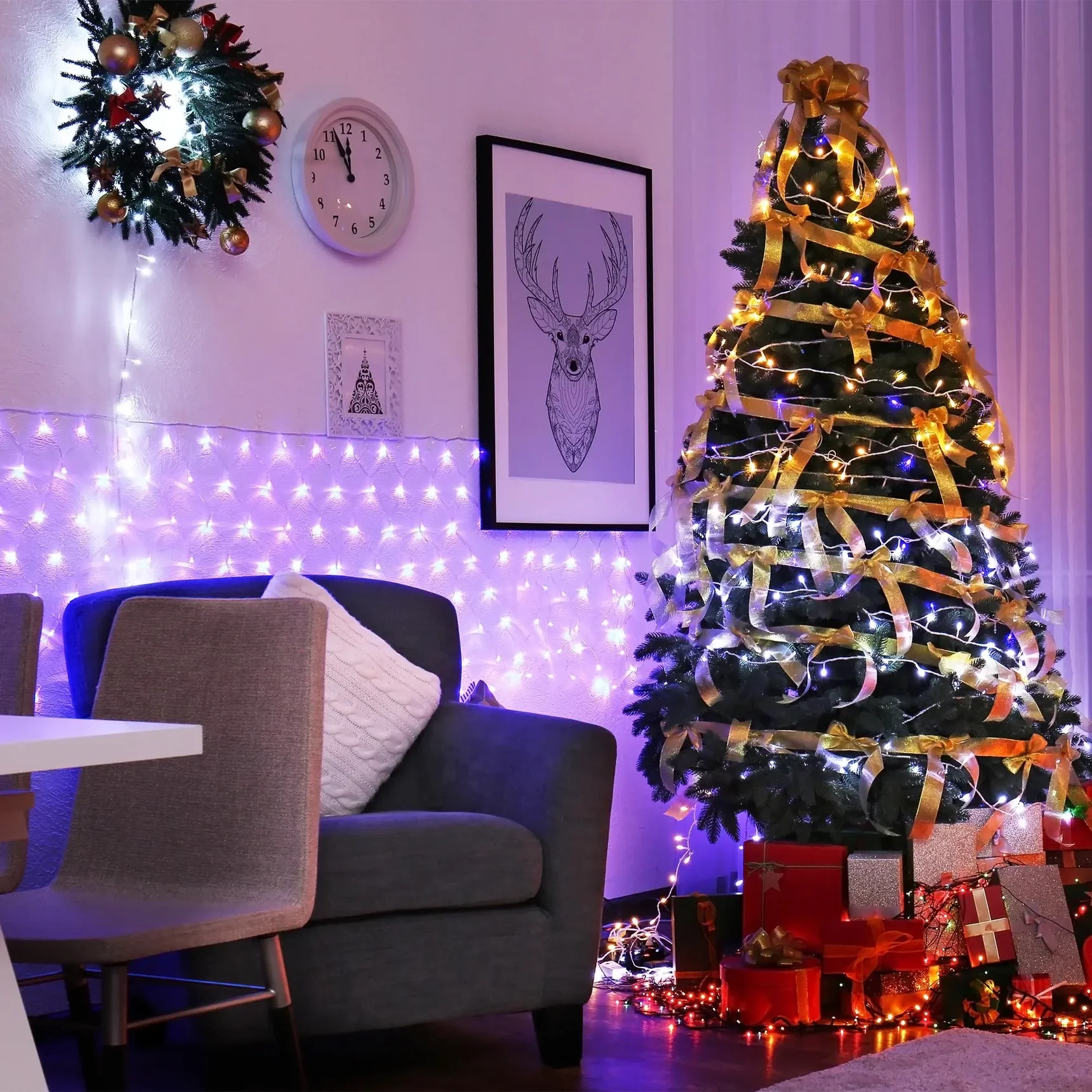 Светодиодная гирлянда ARD-NETLIGHT-HOME-1800x1500-CLEAR-180LED White (230V, 15W) (Ardecoled, IP20) 024676