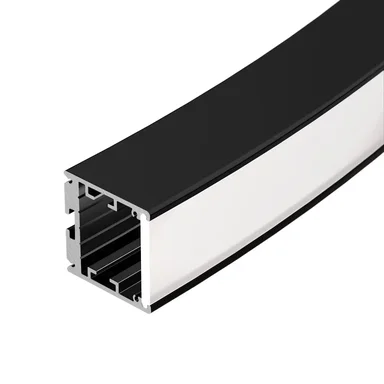 Профиль SL-ARC-3535-D1500-W90 BLACK (1180мм, дуга 1 из 4) (Arlight, Алюминий) 026599 026599 | Под заказ