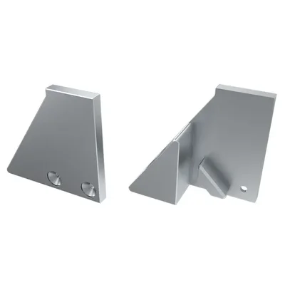 Заглушка для ALM-GLASS-10 с опорой правая глухая (Arlight, Металл) 026739 026739