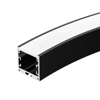Профиль SL-ARC-3535-D800-A90 BLACK (630мм, дуга 1 из 4) (Arlight, Алюминий) 027638 027638
