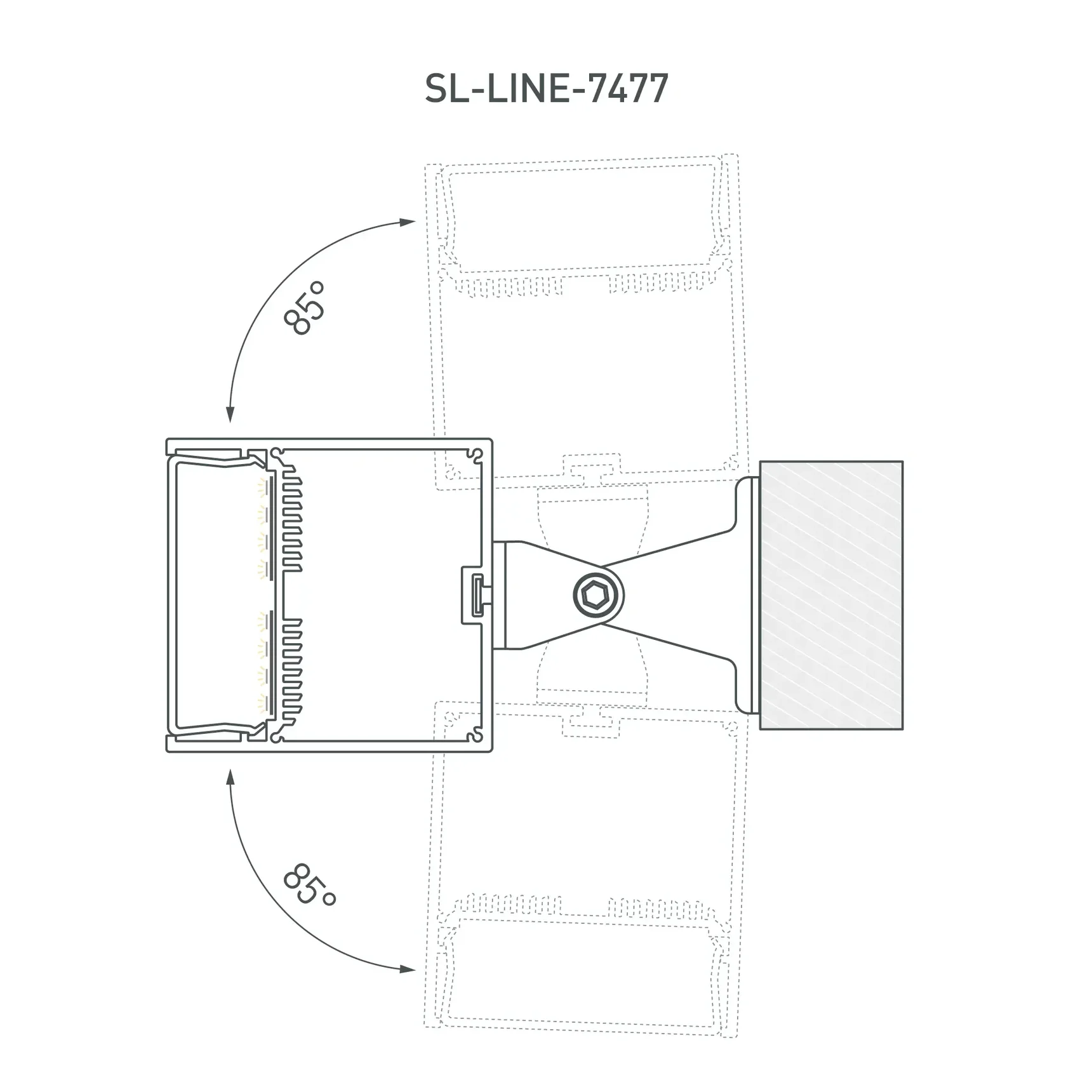 Профиль SL-LINE-7477-2000 BLACK (Arlight, Алюминий) 029939 029939