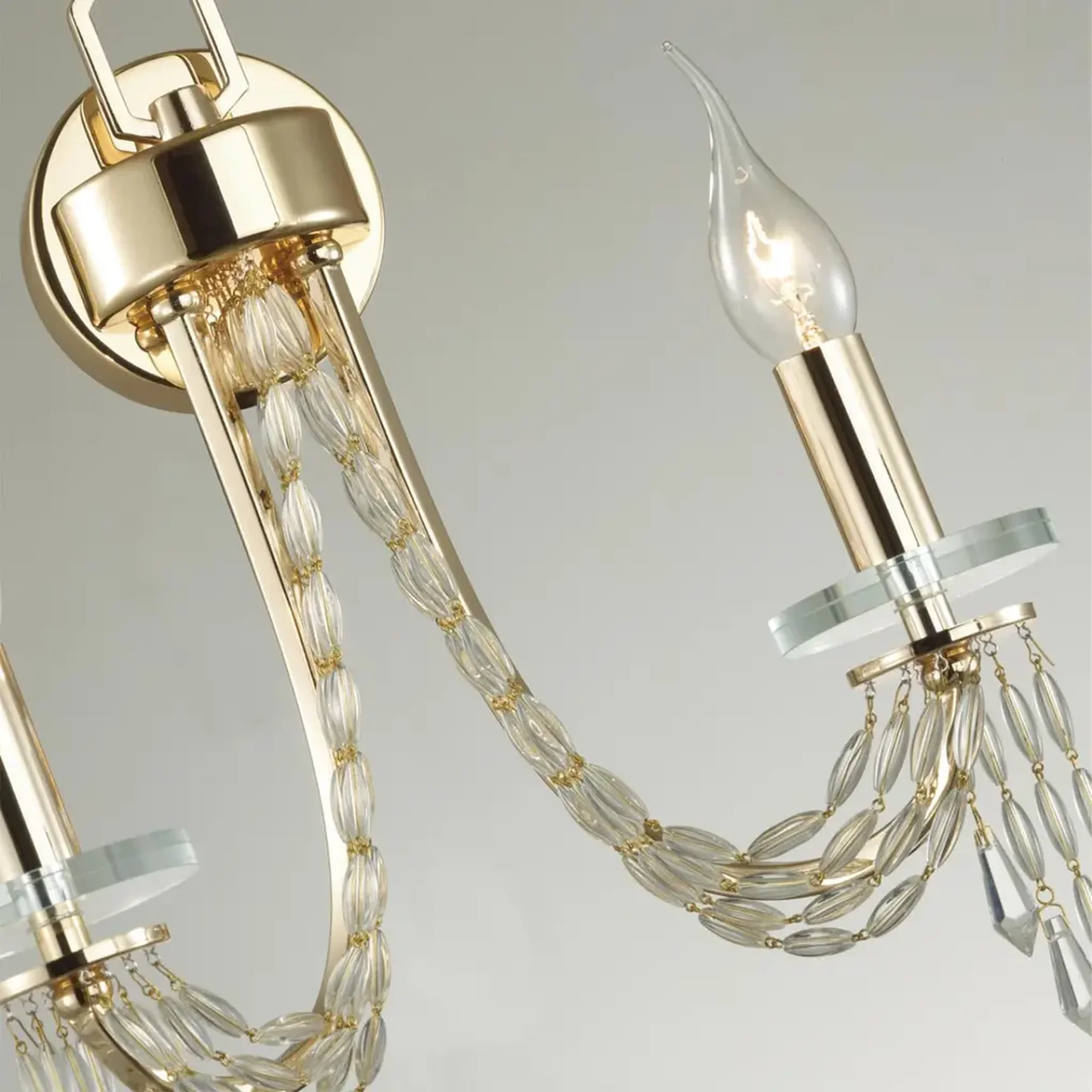 5063/2W CLASSIC ODL24 647 золото/прозрачный/металл/хрусталь Бра E14 2*40W CAPEL