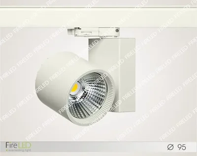 Трековый светодиодный светильник 220 Вольт, 28 Ватт, IP20, FLED-TL 061-28-3000К