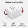 03-08 Блок питания 12В, 5 Вт, IP67, 0,42А, пластик, 55*26,5*23