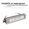 03-113 Блок питания 24В, 100Вт, импульсный, IP67, 175-265В, 4,2А, алюм., сереб., 205*46*35мм