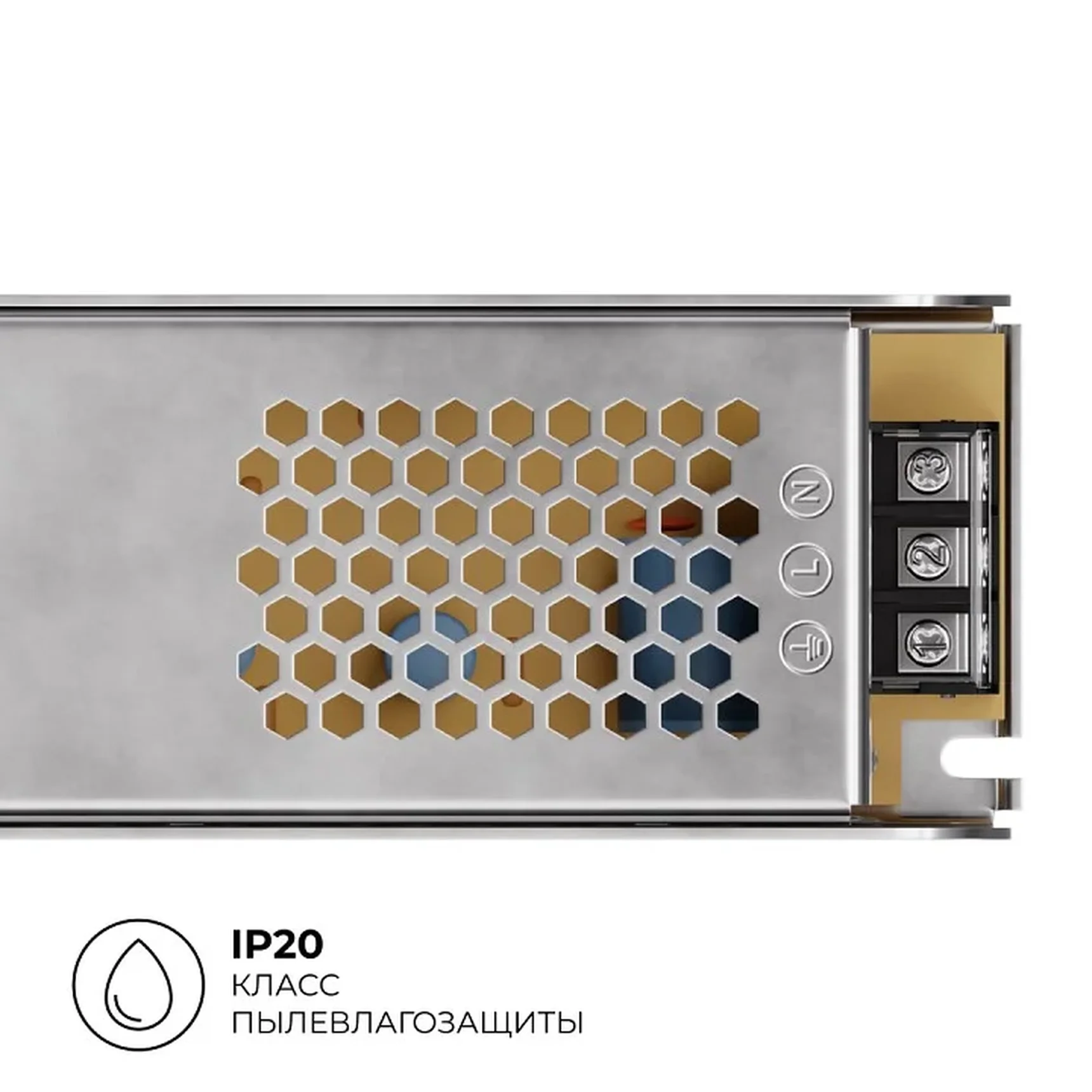 03-159 Блок питания 24В, 250Вт, 170-264В, 10,4А, IP20, алюм., 224х70х42