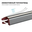 03-180 Блок питания 12В, 36Вт, 200-264В, 3А, IP67, алюм., 282х18х15, ультратонкий, серебро