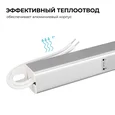03-183 Блок питания 24В, 36Вт, 200-264В, 1,5А, IP20, алюм., 282х18х18, ультратонкий, серебро