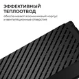 03-208 Блок питания 24В, 150Вт, 100-277В, 6,3А,IP20, алюм., 207х56х30, PRO, Черный