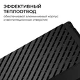 03-209 Блок питания 24В, 200Вт, 100-277В, 8,3А,IP20, алюм., 207х56х30, PRO, Черный