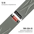 03-258 Блок питания 12В, 400Вт, 186-264В, 33,3А, IP20, алюм., 220х60х29, серый