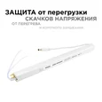 03-97 Блок питания 24В, (СТ), 36Вт, импульсный, IP20, 170-264В, 1,5А, алюм., суперслим, сереб., 282*18*18мм, коннектор 2,1*5,5мм