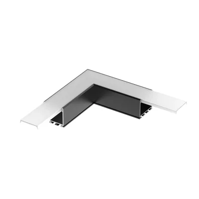Угол PLS-LOCK-H25-L90 BLACK (с экраном MAT-L) (Arlight, Металл) 031268 031268