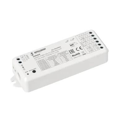 INTELLIGENT ARLIGHT Диммер SMART-PWM-105-72-RGB-MIX-SUF (12-24V, 5x3A, TUYA Wi-Fi, 2.4G) (IARL, IP20 Пластик, 5 лет) 031679(1)