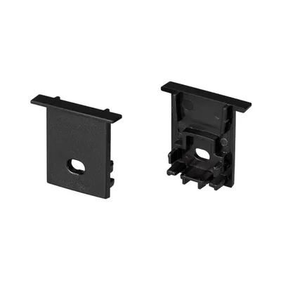 Заглушка SL-COMFORT-1722-F BLACK c отверстием (Arlight, Пластик) 031778 031778