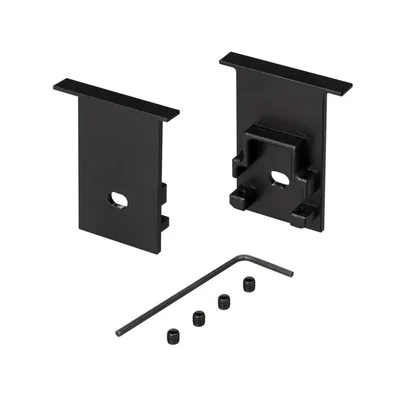 Заглушка SL-COMFORT-2542-F BLACK c отверстием (Arlight, Металл) 031783 031783