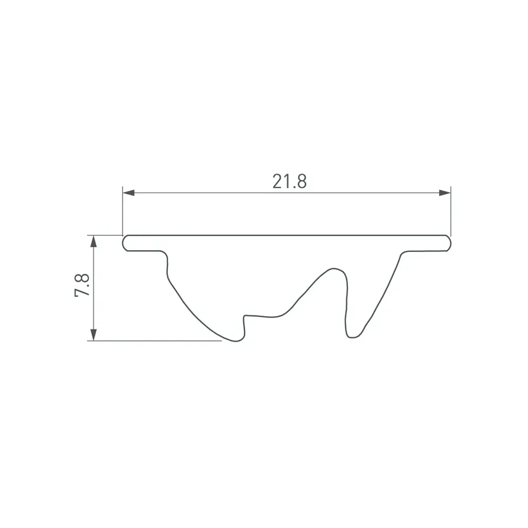 Экран асимметричный SL-LINE-W20-2500 (Arlight, Пластик) 033746(1)