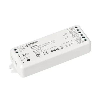 INTELLIGENT ARLIGHT Диммер SMART-PWM-102-72-MIX-PD-SUF (12-36V, 2x5A, TUYA Wi-Fi, 2.4G) (IARL, Контроллер) 034501(1)