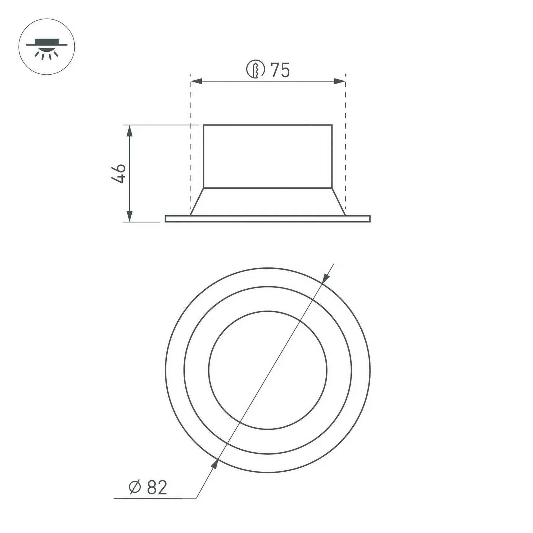 Светильник MS-BREEZE-BUILT-R82-9W Day4000 (BK, 80 deg, 230V) (Arlight, IP20 Металл, 5 лет) 035610(1)