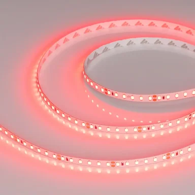Лента RT-A120-8mm 24V Red (9.6 W/m, IP20, 2835, 5m) (Arlight, 9.6 Вт/м, IP20)